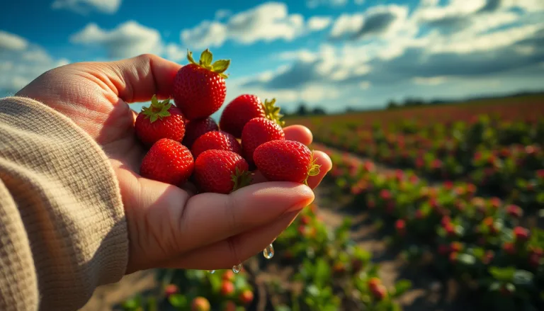 Fruits rouges sous le soleil