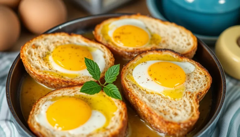 Une assiette de pain perdu dorée et appétissante, avec un peu de sirop.