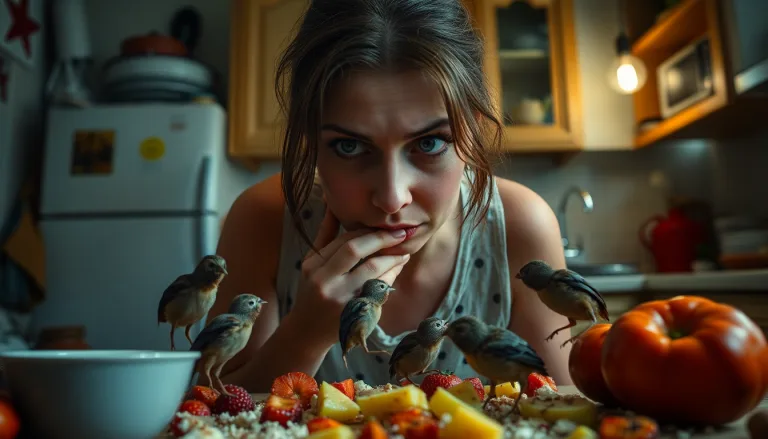 Gros plan de moucherons sur un plan de travail de cuisine