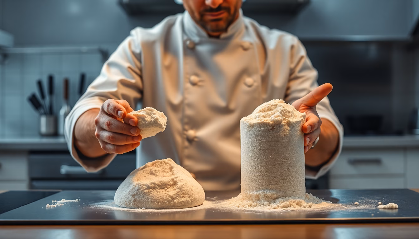 Gros plan sur des paquets de farine bien conservés dans un garde-manger sec