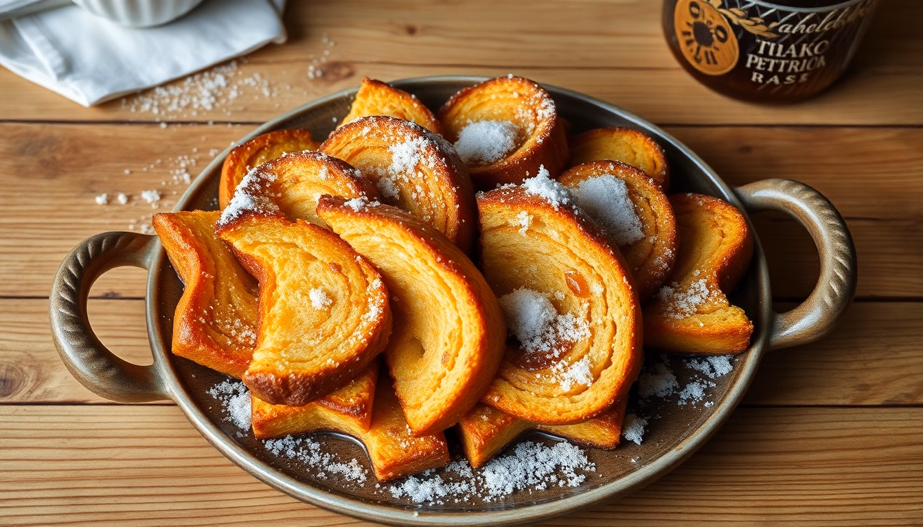 Une assiette de pain perdu doré et croustillant garnie de fruits et de sirop