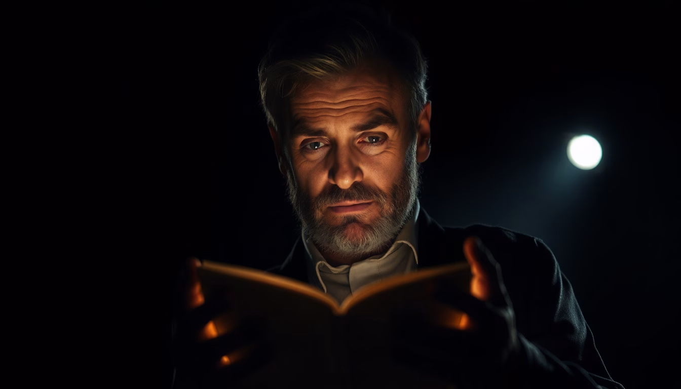 Philippe Caubère racontant une histoire sur scène