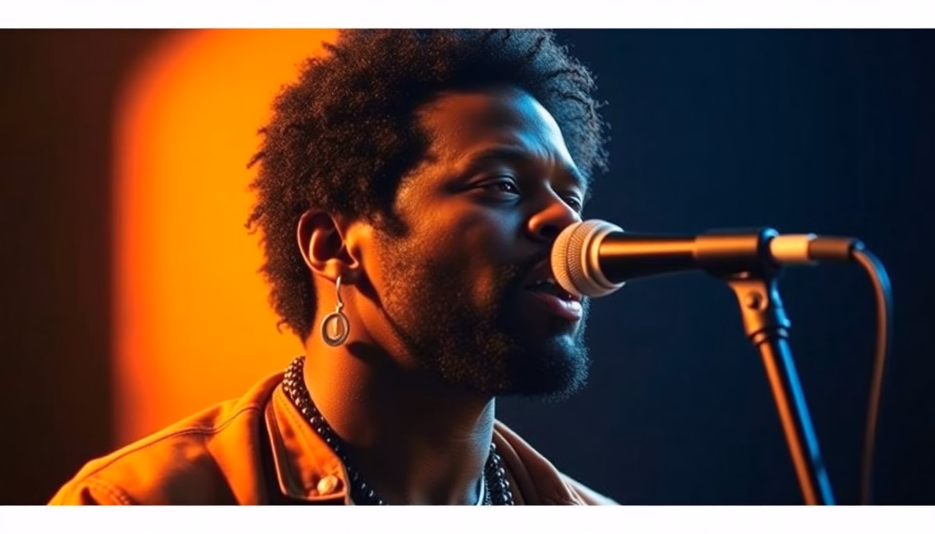 Portrait du chanteur D'Angelo