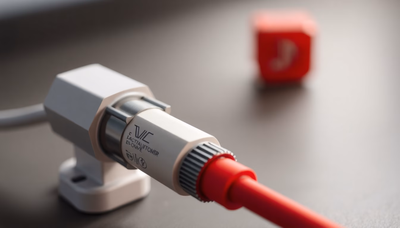 Logos Bouygues Telecom et SFR dans un réseau de fibres lumineuses