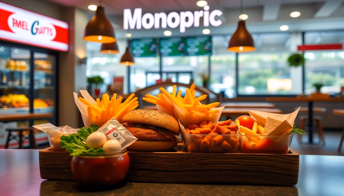 Un client choisissant son repas dans l'espace cantine de Monoprix à Paris.