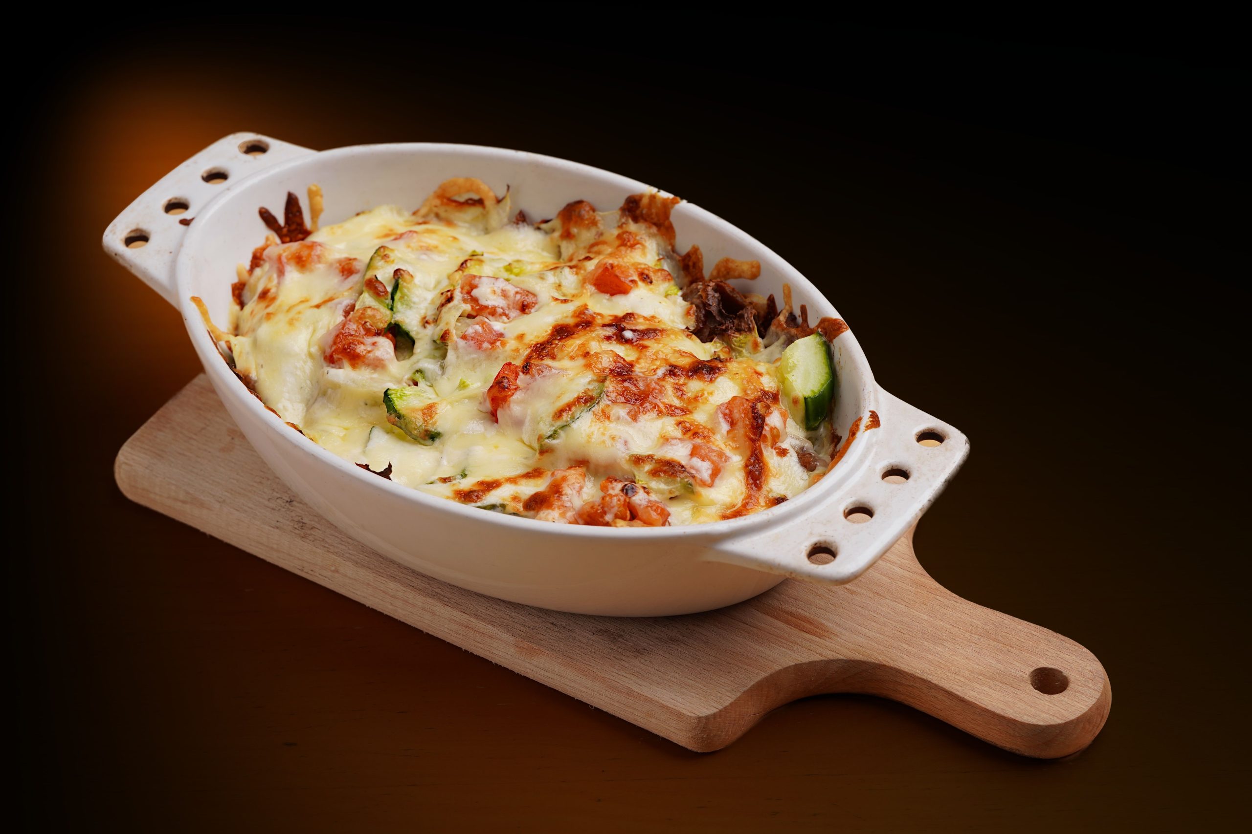 Gratin de legumes fromage plat blanc